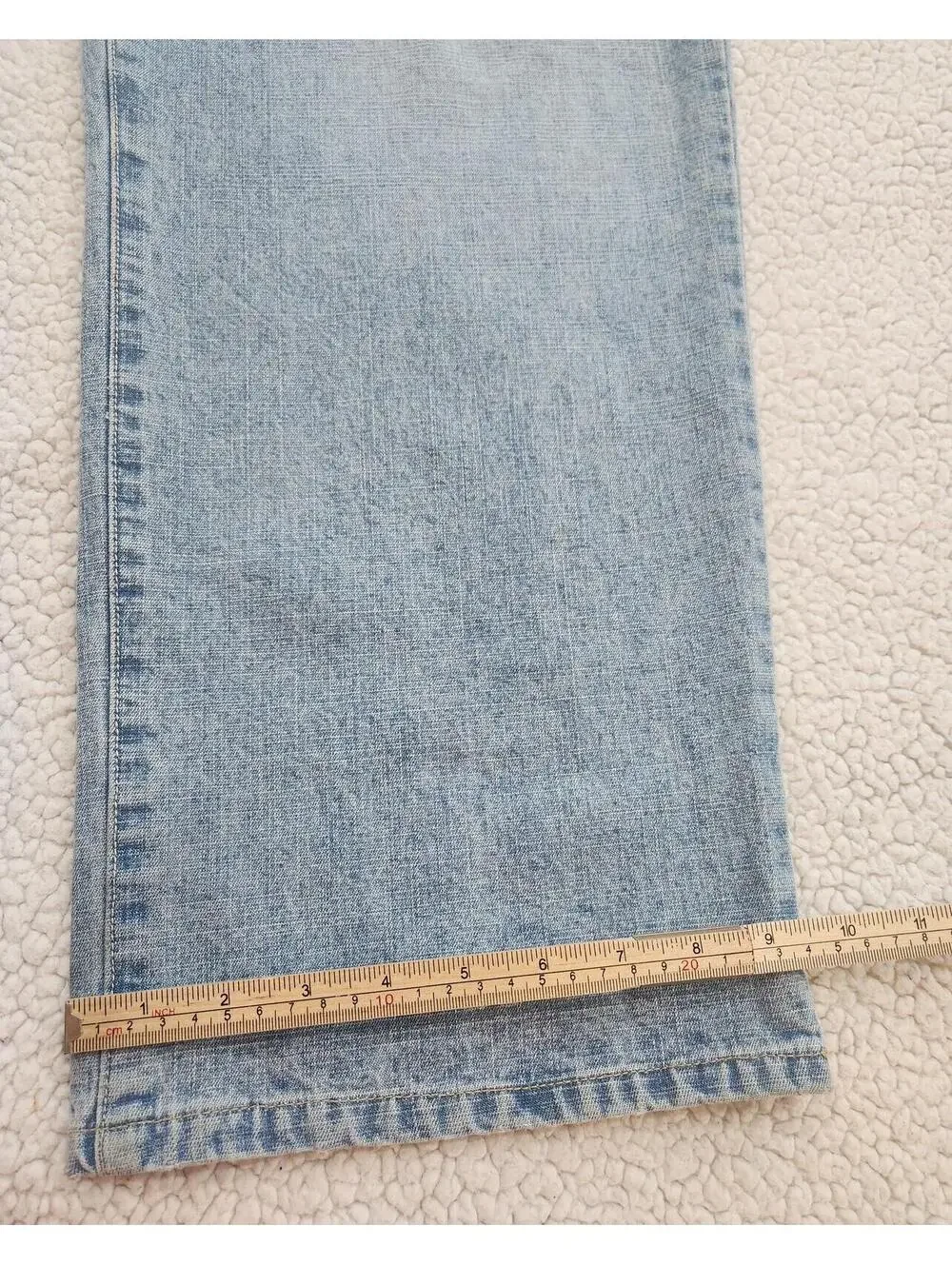 Vintage Ecko Unltd Jeans 40x32 Light Wash Baggy Y2K Raw Denim Skater Cotton RARE